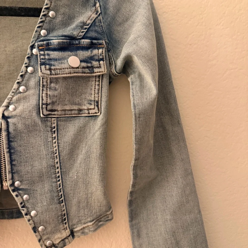Outcast RANDI LONG SLEEVE TOP DENIM XXS - Picture 9 of 11